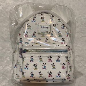 Pastel Rainbow Mickey Loungefly Backpack